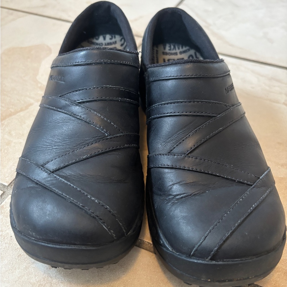 Merrell Black Leather Women's Flats